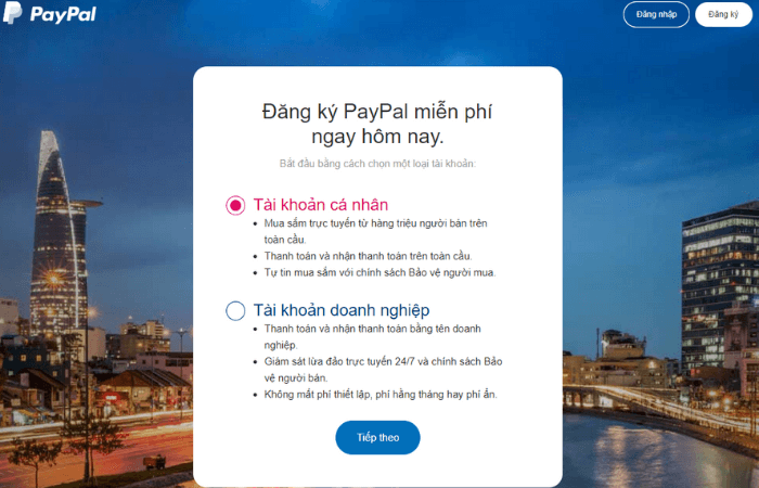 Hướng dẫn đăng ký PayPal đầy đủ nhất