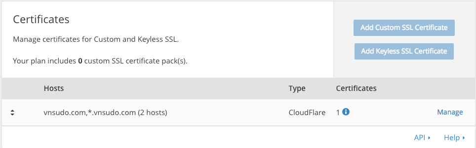Cài đặt SSL miễn phí từ CloudFlare