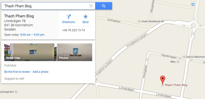 Đưa địa chỉ doanh nghiệp lên Google Maps
