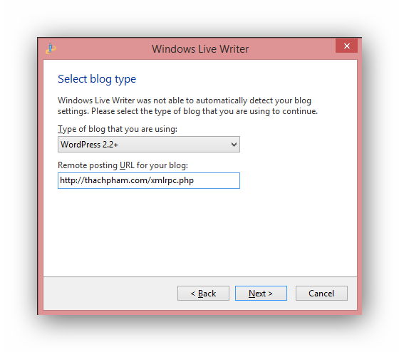 Hướng dẫn sử dụng Windows Live Writer để đăng bài lên WordPress